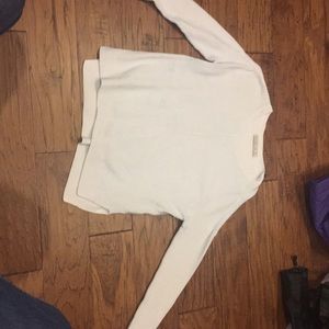A&F white sweater